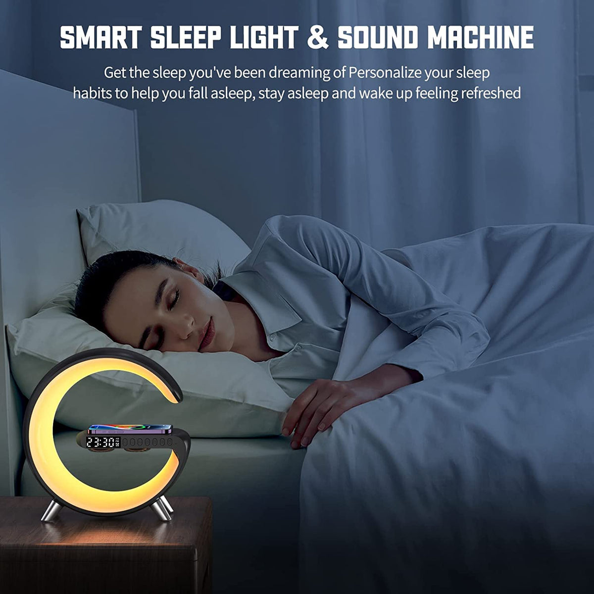 LENGLASS 360° Bluetooth speaker for immersive sound and hands-free calls.