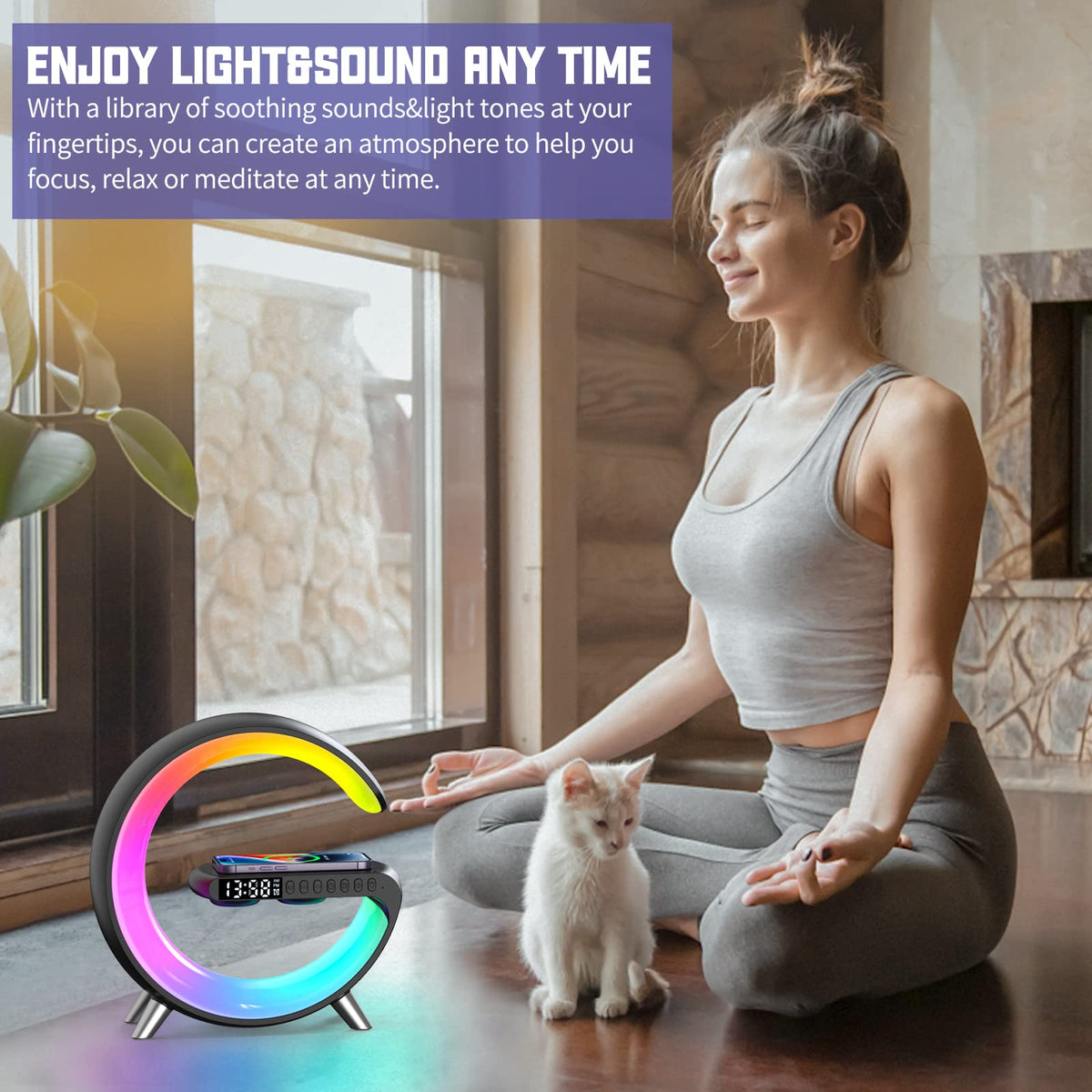 LENGLASS sunrise wake-up light for gentle morning cues.