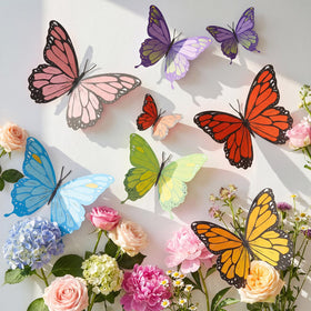 Lerheedi 18pcs butterflies 25cm medium size for versatile backdrop options.