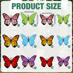 Lerheedi dual-sided printed butterflies visible from all angles for cohesive decor.