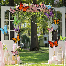 Lerheedi wall butterflies ideal for party backdrops and photo zones.