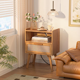 Lerliuo nightstand in a compact setup ideal for small spaces