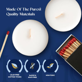 Lerner Tealights in aluminum cups, 8-hour burn for all-night events and emergencies.