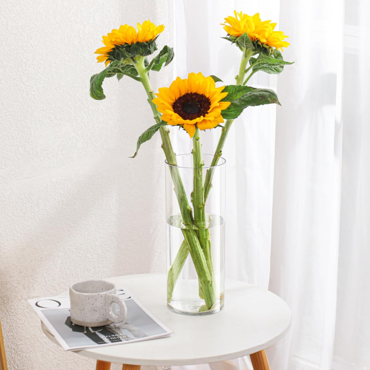Lesediy 360-degree rotation vase for flexible floral layouts