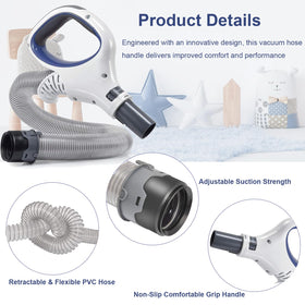 LesinaVac blue hose handle for Shark NV501 enhances reach and flexibility during cleaning.