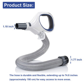 LesinaVac blue hose handle for Shark NV503 enhances reach and flexibility during cleaning.