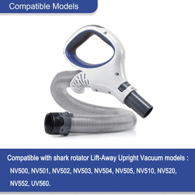 LesinaVac blue hose handle for Shark NV504 enhances reach and flexibility during cleaning.