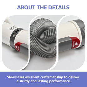 LesinaVac durable PVC with reinforced steel coil resists wear.