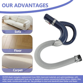 LesinaVac PVC reinforced hose construction with steel coil