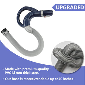 LesinaVac 90-inch extended hose reaches under furniture effectively