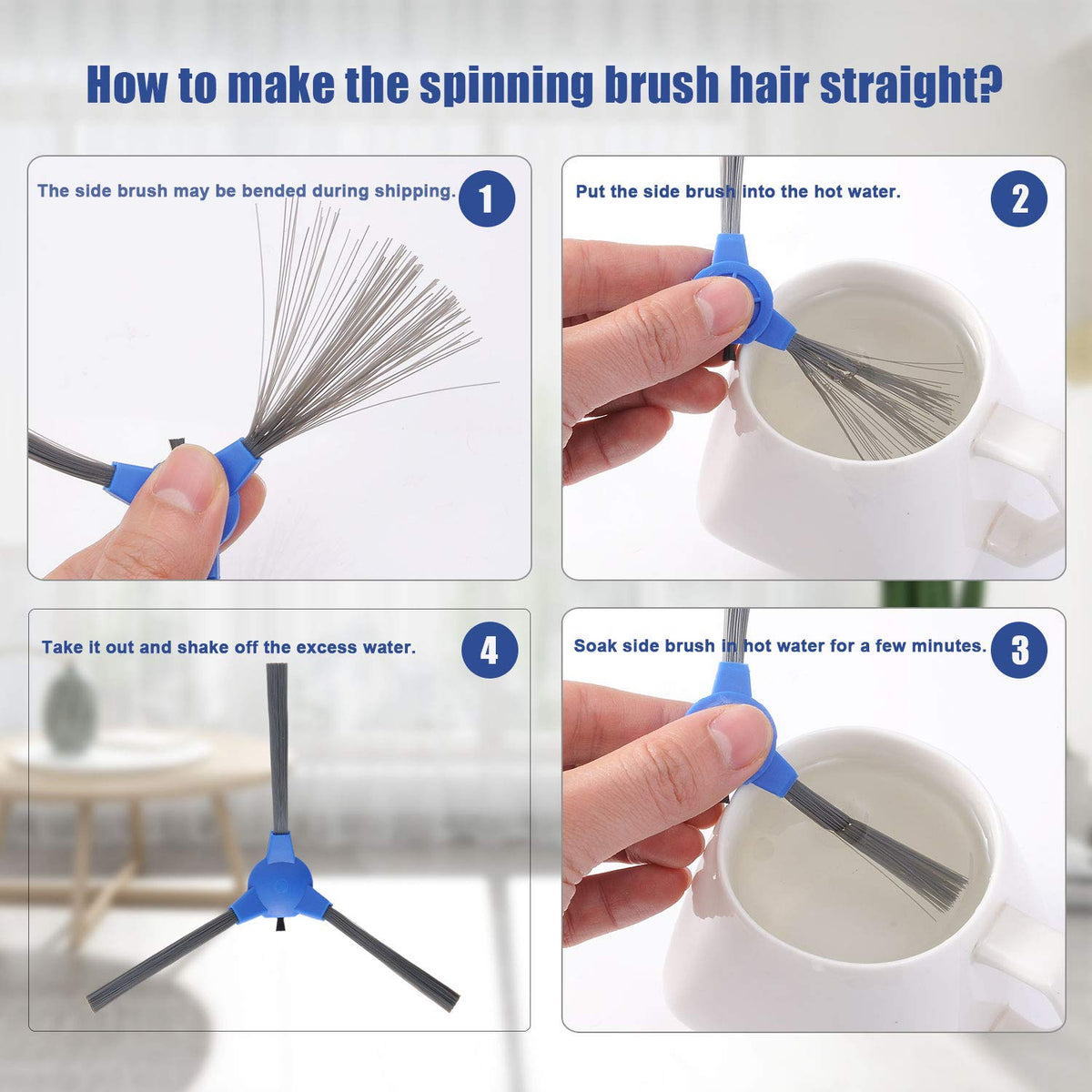 LesinaVac rolling brush guard protects the main brush for reliable operation