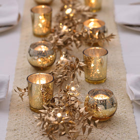 LETINE mercury gold coating provides lasting shine on votives