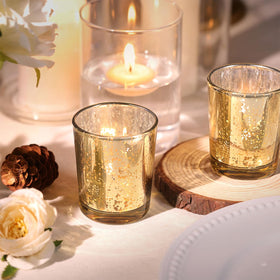 LETINE wedding table centerpiece votives enhance romantic lighting