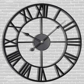Letmaliy antique tower 24-inch open-face clock enhances rustic decor