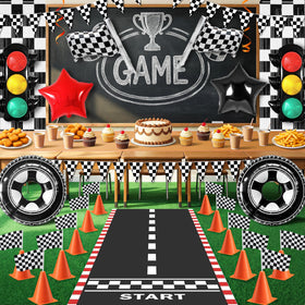 Letsroar checkered flags provide authentic track flair for photos.