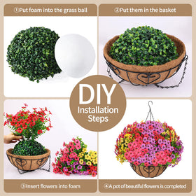LetuoClips foam block helps secure flowers for stable setup