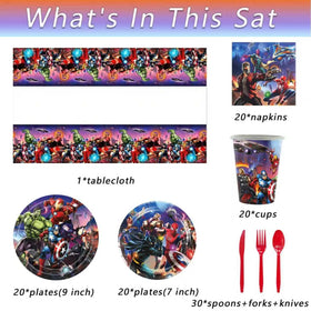 Leuaxmy Avengers cups for spill-safe drinks at lively kids' parties.