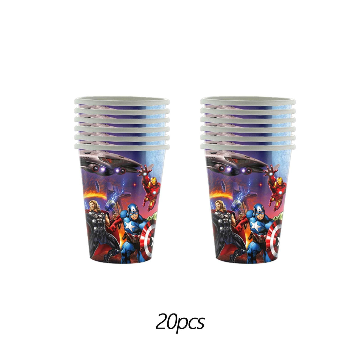 Leuaxmy Avengers party set packaging shows complete 111-piece value.