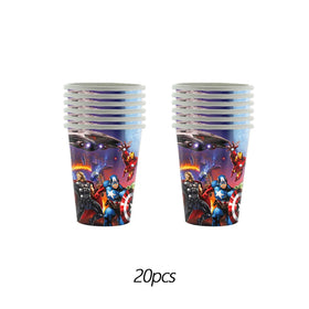 Leuaxmy Avengers party set packaging shows complete 111-piece value.