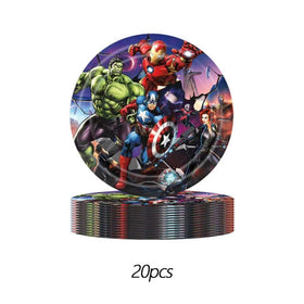 Leuaxmy Avengers pattern decor enhances party vibes with vivid prints.