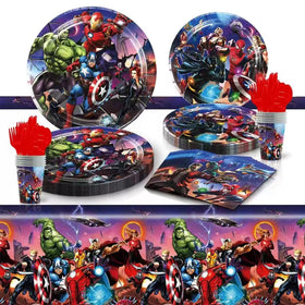 Leuaxmy Avengers plates in two sizes for easy, festive serving.