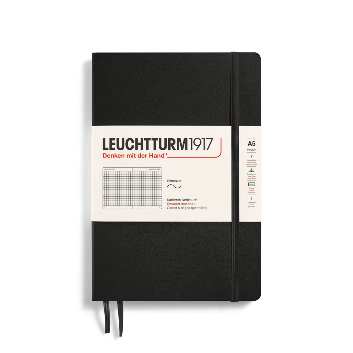 Leuchtturm1917 softcover A5 notebook with numbered pages for organized journaling
