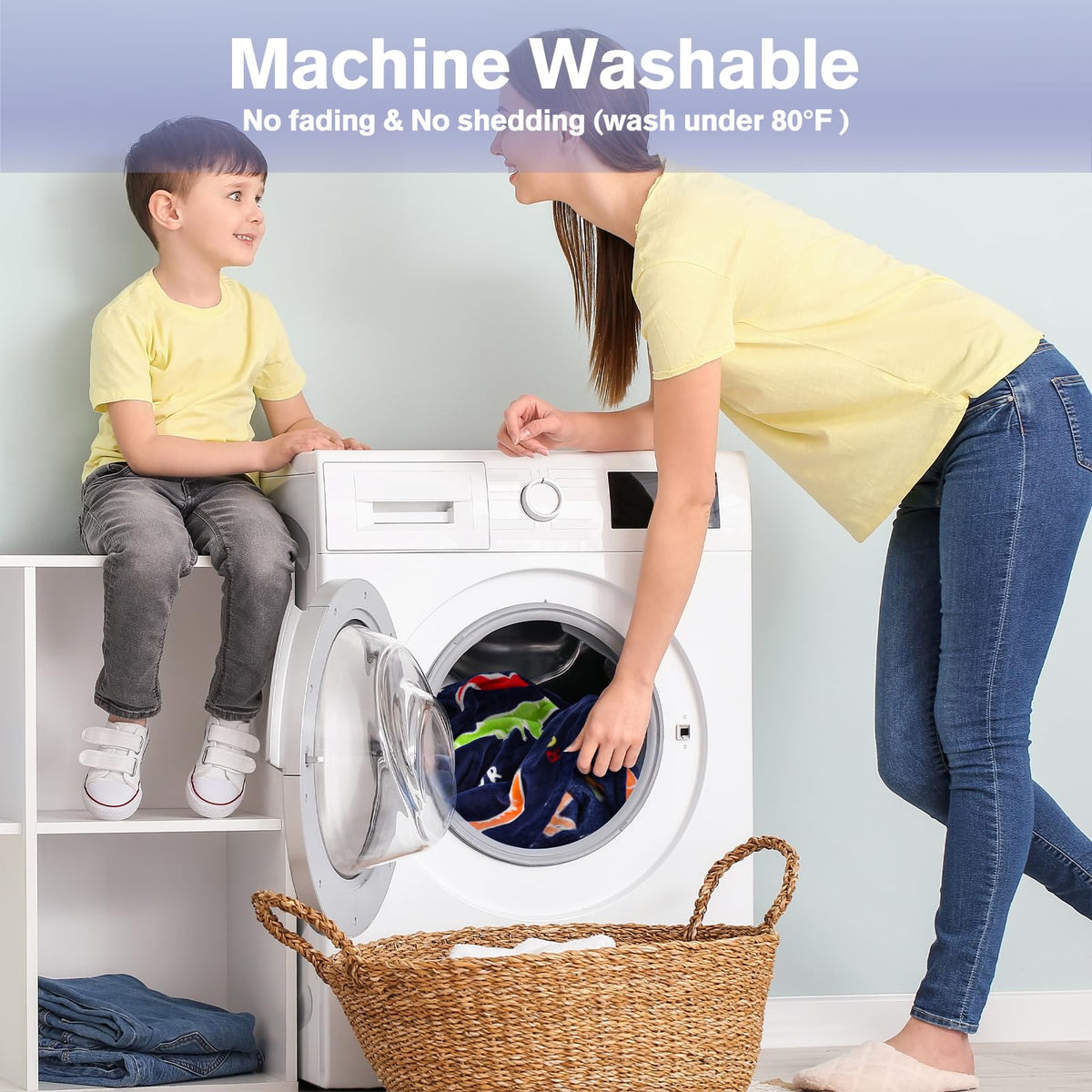 Levens blanket is machine washable for easy care