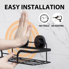 LEVERLOC inside shower shelves metal with rustproof stainless frame for durable storage