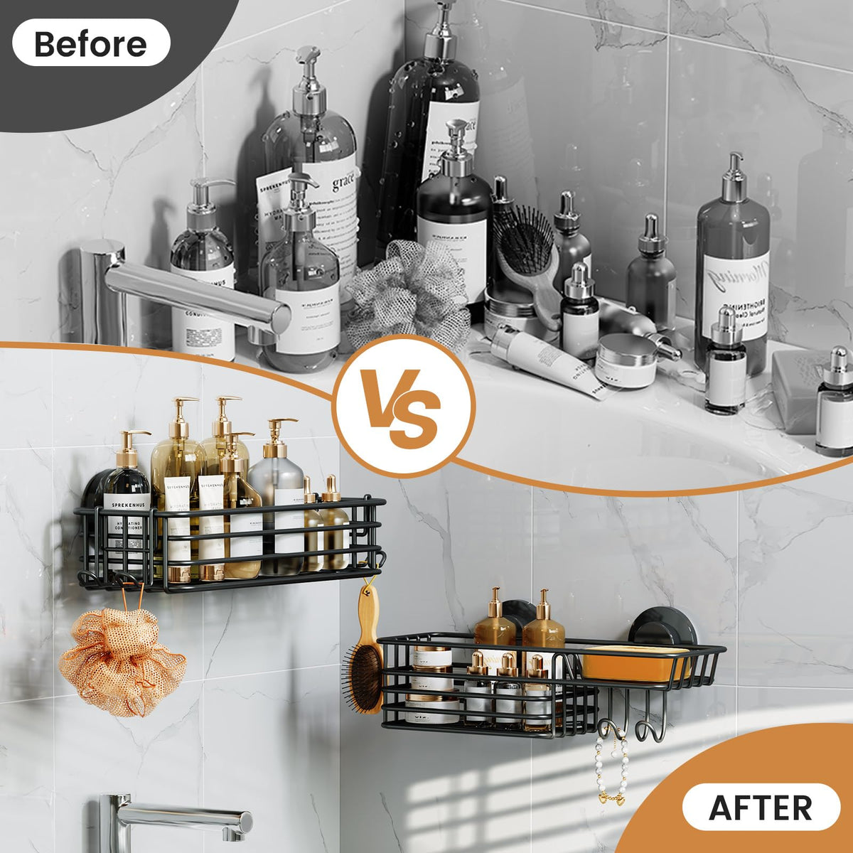 LEVERLOC removable suction leaves no marks when relocated.