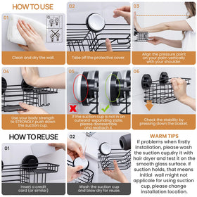LEVERLOC Shower Caddy rustproof materials endure daily use in showers.
