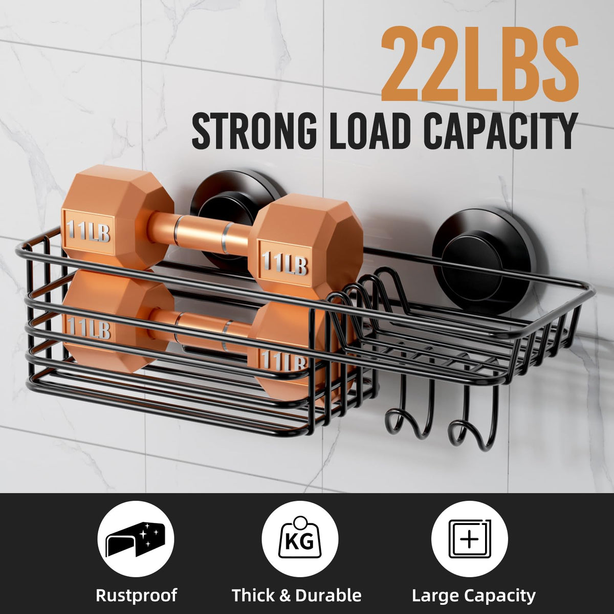 LEVERLOC Shower Caddy soap holder keeps soap dry and handy.