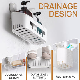 No-drill setup with one-second install keeps your tiles intact and bathroom looking tidy.