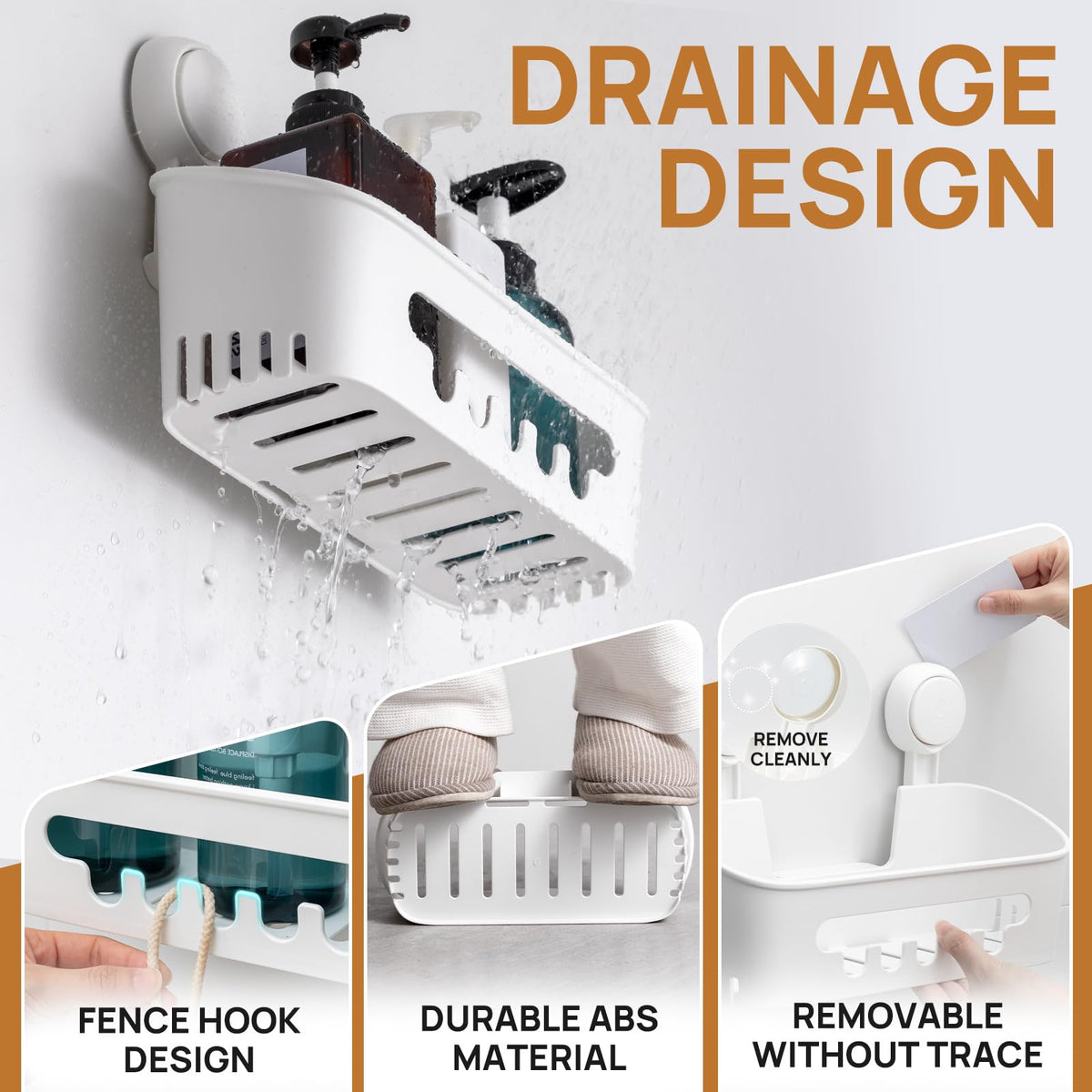LEVERLOC two-pack suction caddies ready to secure items on smooth surfaces.
