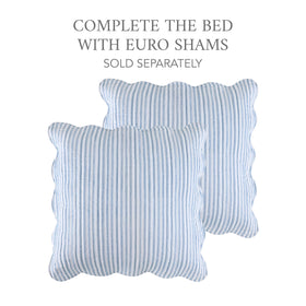 Bedroom scene featuring Martha Stripe adds a timeless, cohesive look.