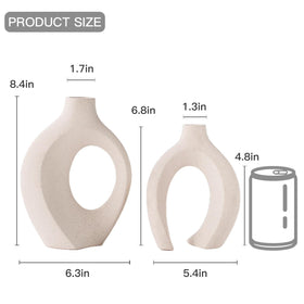 Levvohd ceramic vase with matte texture and stable base protects surfaces.