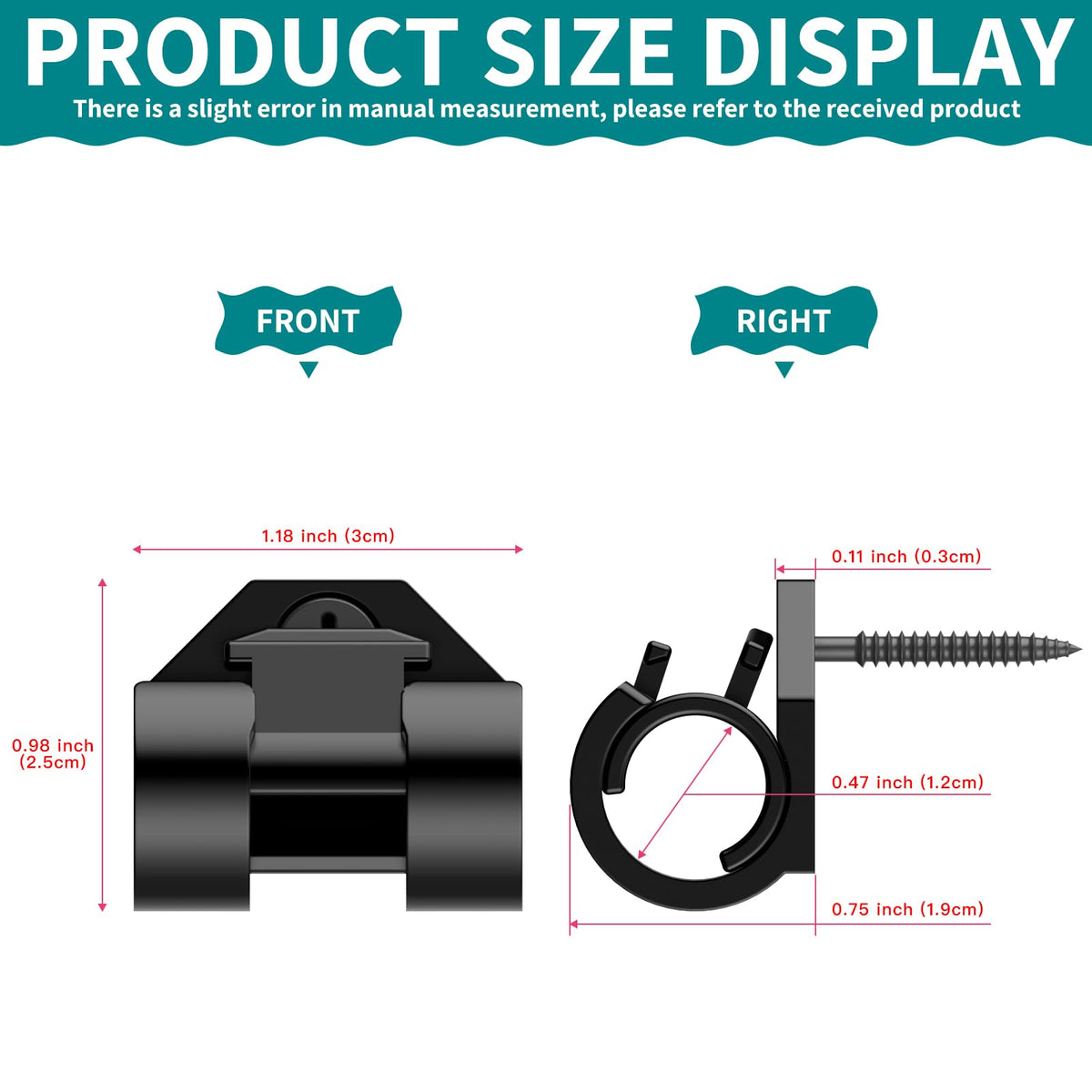 Lewufe 50-pack provides ample clips to complete large seasonal displays.