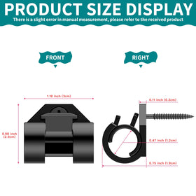 Lewufe 50-pack provides ample clips to complete large seasonal displays.