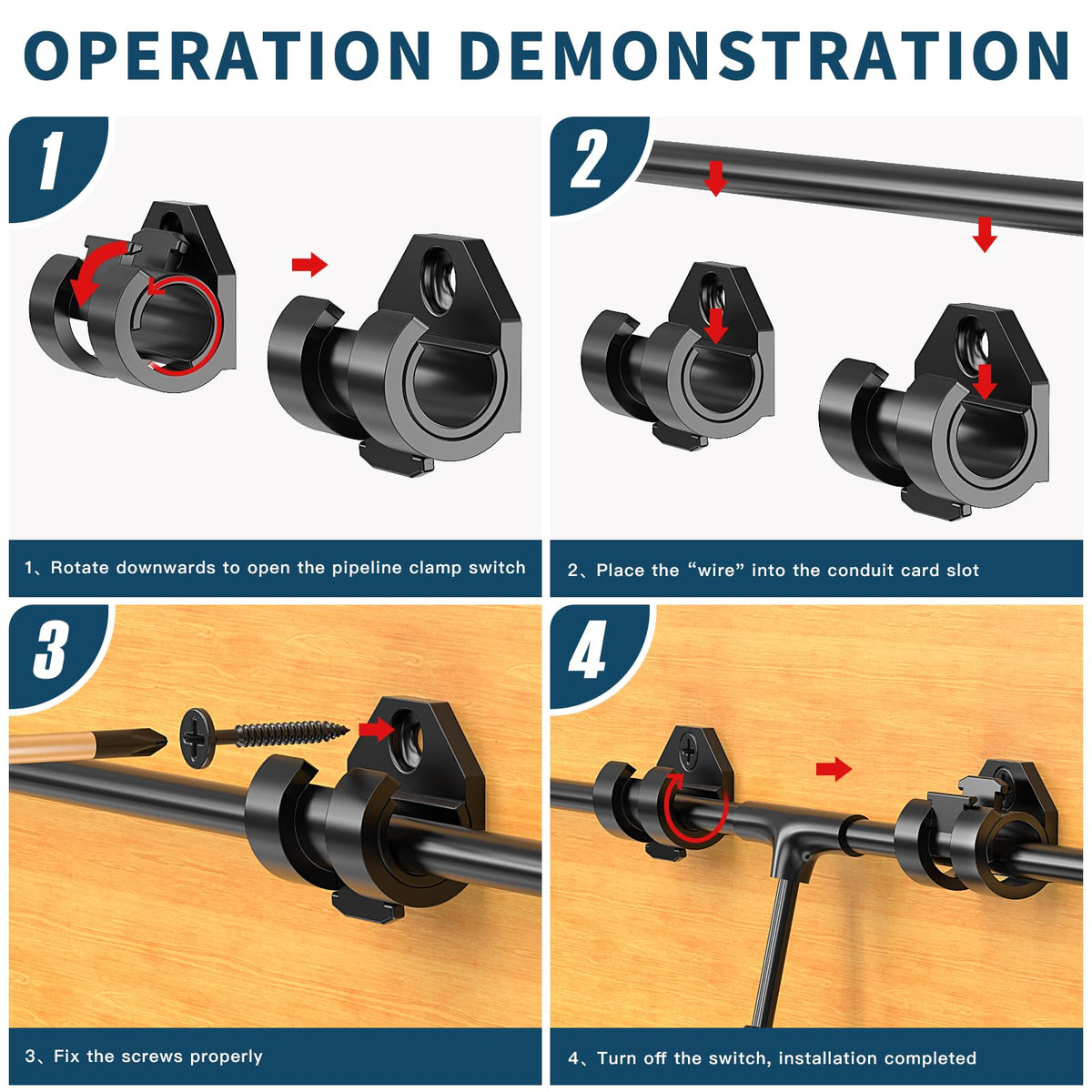 Lewufe light clips are easy to install and remove for stress-free decorating.