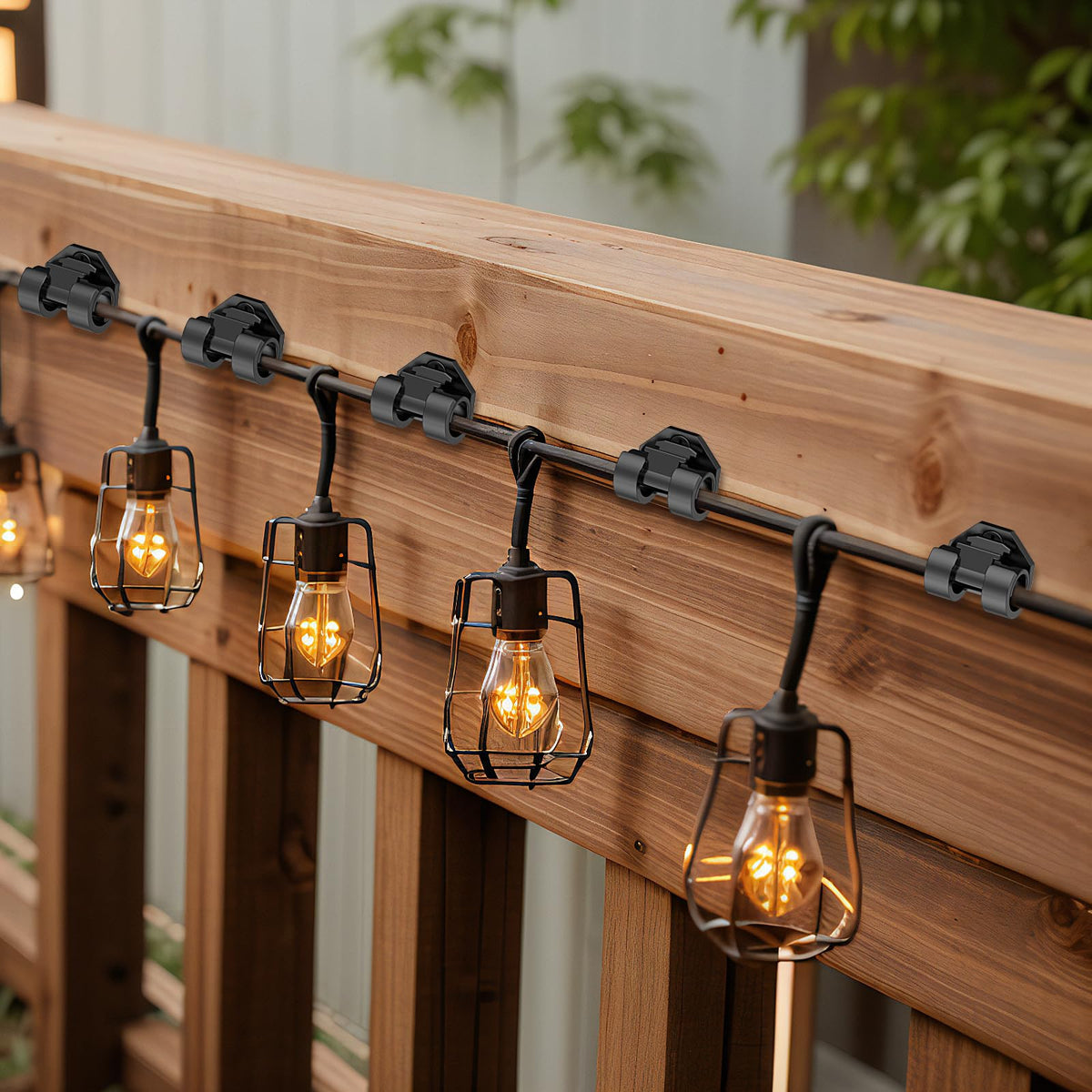 Lewufe light clips withstand weather, keeping outdoor decorations in place through wind and rain.