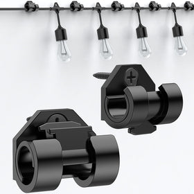 Lewufe outdoor light clips securely mount string lights on a gutter for stable, tidy illumination.