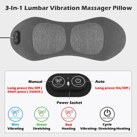 Lewuyoya massager heat function delivers soothing warmth to the lower back.
