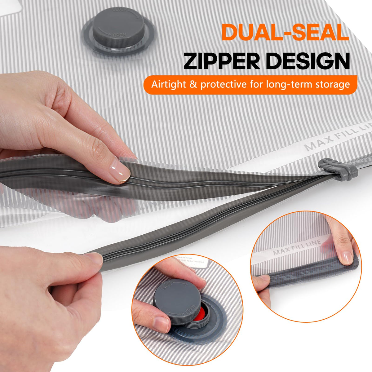Lezecur semi-transparent design helps identify contents quickly
