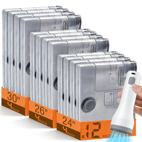 Lezecur vacuum bags with pump for quick compression on the go