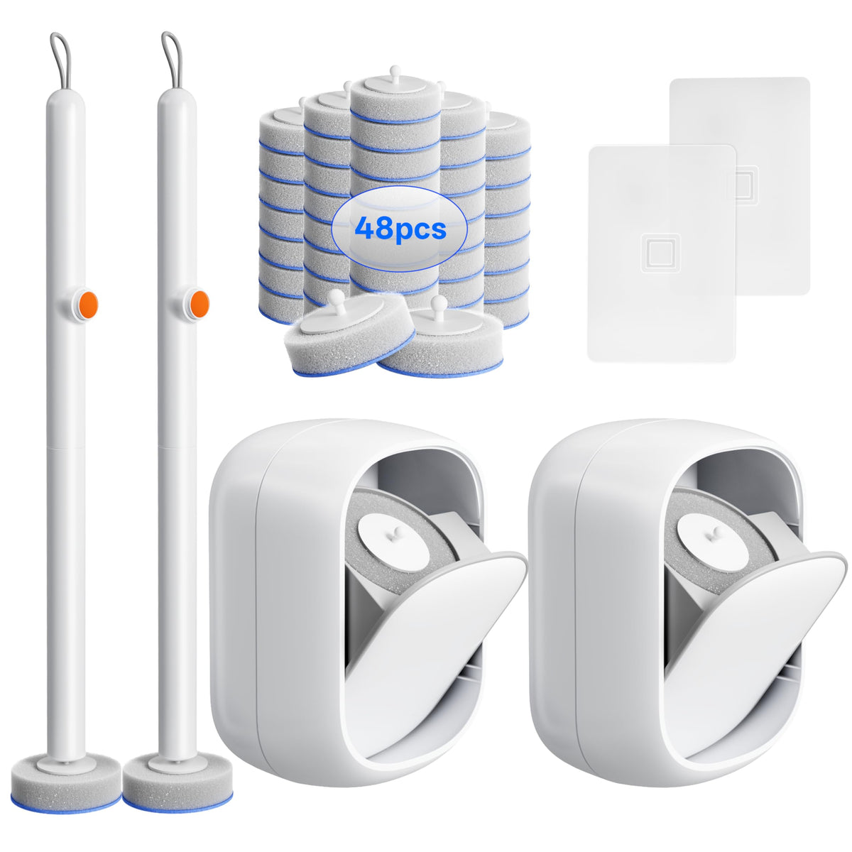 LFBEAR disposable toilet wand with durable polymer handle for long-lasting cleaning power.