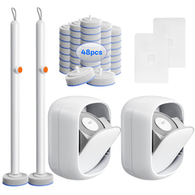LFBEAR disposable toilet wand with durable polymer handle for long-lasting cleaning power.