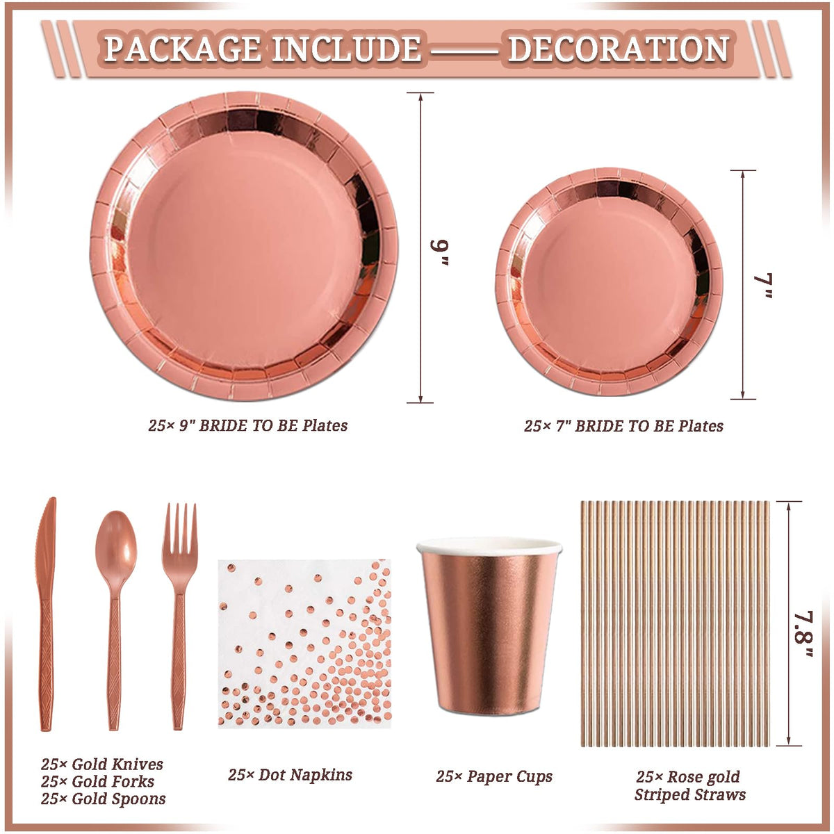 LFSTGN rose gold balloon stand kit helps create a polished centerpiece.