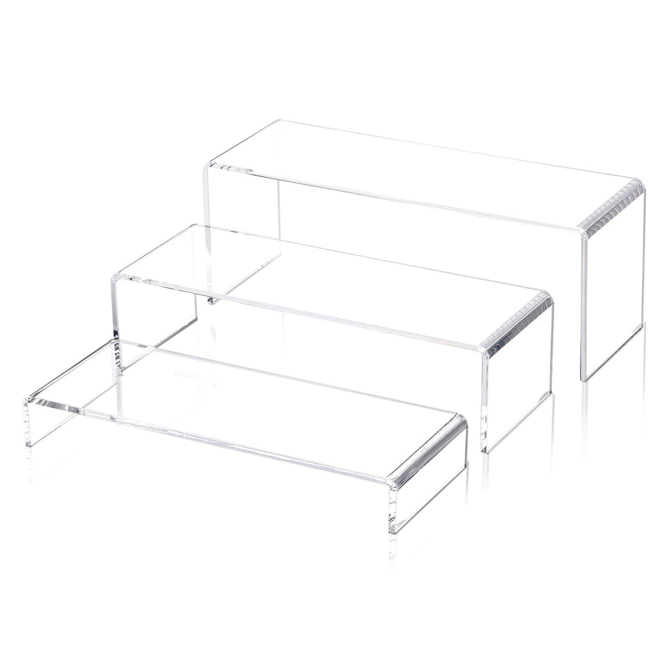 LFTYTUO floating visual experience acrylic riser highlights collectibles with crystal clarity.