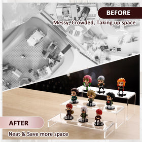 LFTYTUO large rectangular riser fits on desks for organized display.