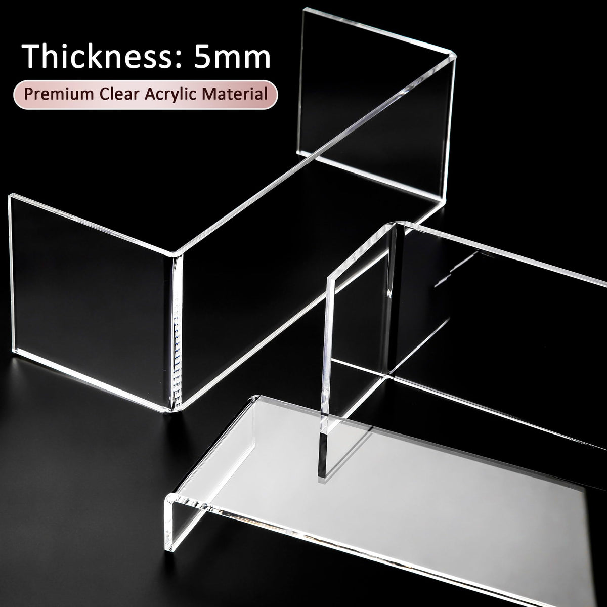 LFTYTUO three-size display layers organize items vertically for easy viewing.
