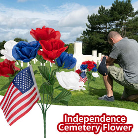 LFUTARI 13.5-inch height fits tabletops or gravesites.